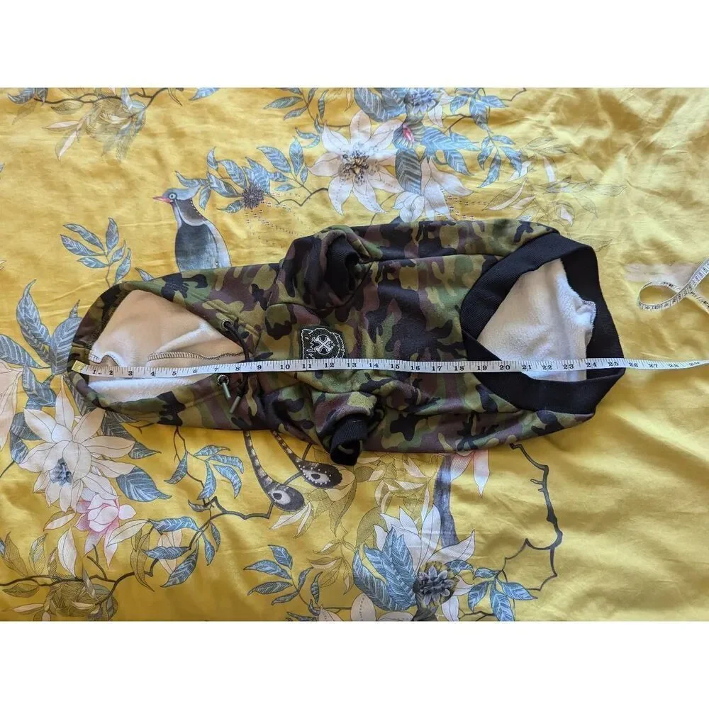 Dixxon Camo Camouflage Dog Hoodie Sweatshirt Clothing with Pocket